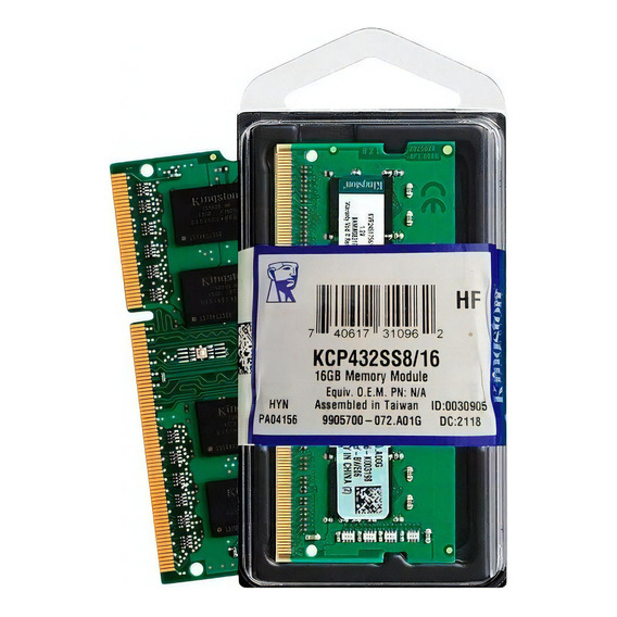 Memoria Ram Kingston Ddr4 Para Laptop 16gb 3200 Mhz