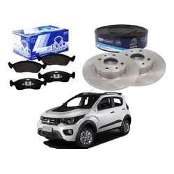  Kit Disco Pastilha Freio Mobi Way 1.0 2017 A 2021