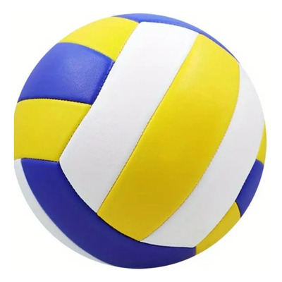 Balón De Voleibol N5, Color Azul Y Blanco