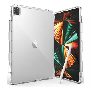 Estuche Funda | Ringke Fusion | Para Apple iPad Pro 12.9 Pulgadas | 6 Y 5 Generación | Color Claro / Transparente | Soporte De Lápiz | Protección Antichoque | Acabados Premium