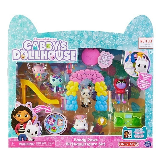 Gabby's Dollhouse-set De Fiesta De Cumpleaños De Pandy Paws