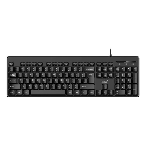 Teclado Genius KB-116 QWERTY español color negro