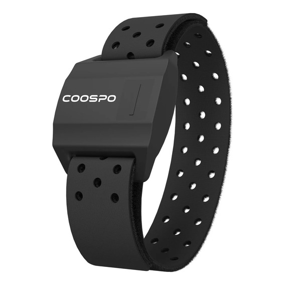 Brazalete Coospo Hw706 con sensor cardíaco, color negro