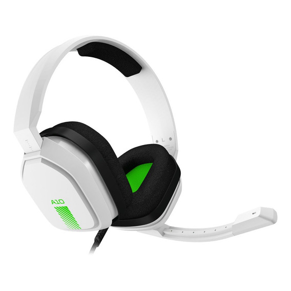 Auriculares Gamer Astro A10 White Y Green Xbox Acuario