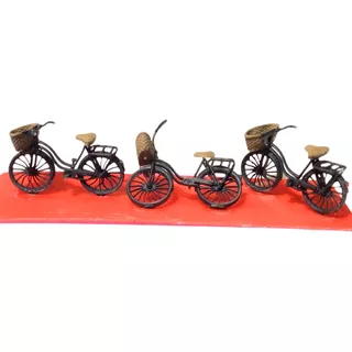 3 Bicicletas Ho 1/87 Ferromodelismo Bici Escala Para Maqueta