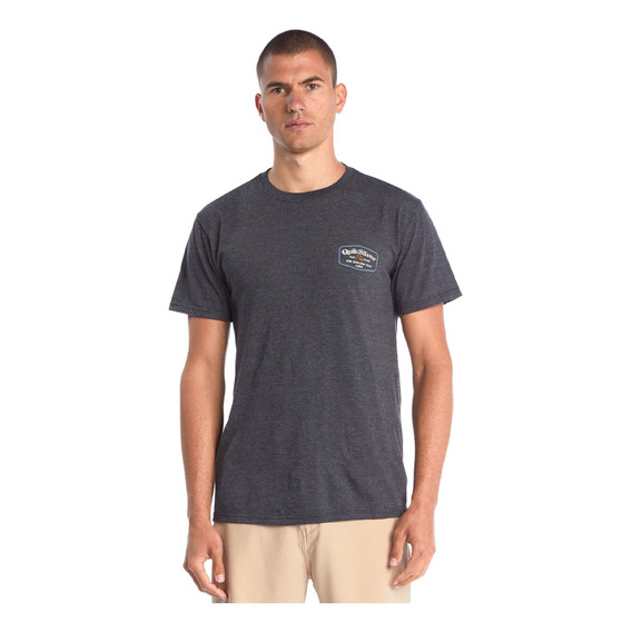 Polera Quiksilver Into Clouds Hombre Charcoal Heather