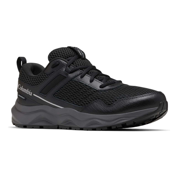 Sneaker Columbia Plateau Waterproof (010) Black Para Hombre