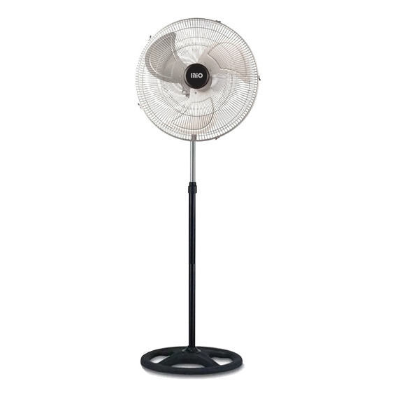 Ventilador 3 en 1 Mio VEN-18MO turbo negro con 3 palas color  plateado de  metal, 18" de diámetro 220 V