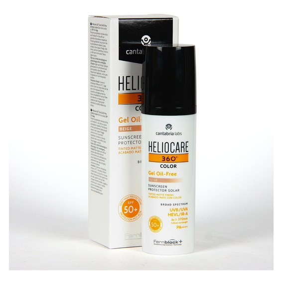 Heliocare 360 Gel Oil-free Color Beige Spf 50 50 Ml 