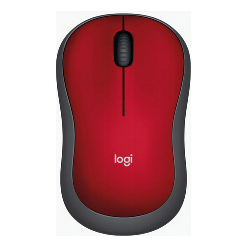 Logitech M185 Wireless Mouse Color Rojo