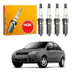  Jogo Velas Ngk Ford Fiesta Sedan 1.0 8v 2007 A 2010