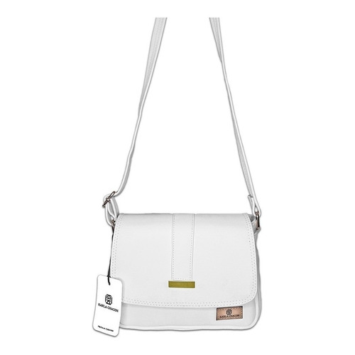 Bolsos Dama Cartera Mujer Grande Karla Chacon + Accesorio Color Blanco Color de la correa de hombro Blanco Diseño de la tela Liso