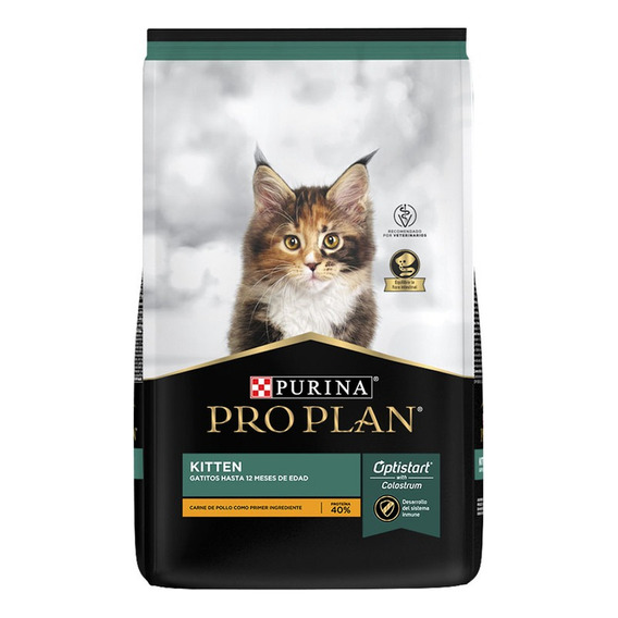 Alimento Pro Plan OptiStart Kitten para gato de temprana edad sabor pollo y arroz en bolsa de 3kg