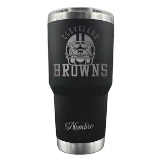 Vaso Térmico Termo 30 Oz Browns Cleveland Nfl M. 2 G. Láser