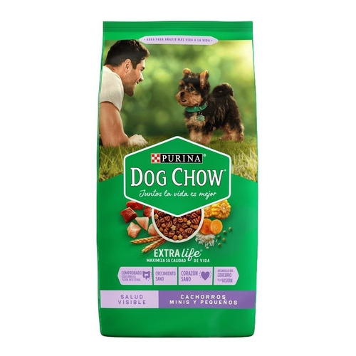 Alimento Dog Chow Salud Visible cachorro de raza mini y pequeña sabor mix en bolsa de 1.5 kg