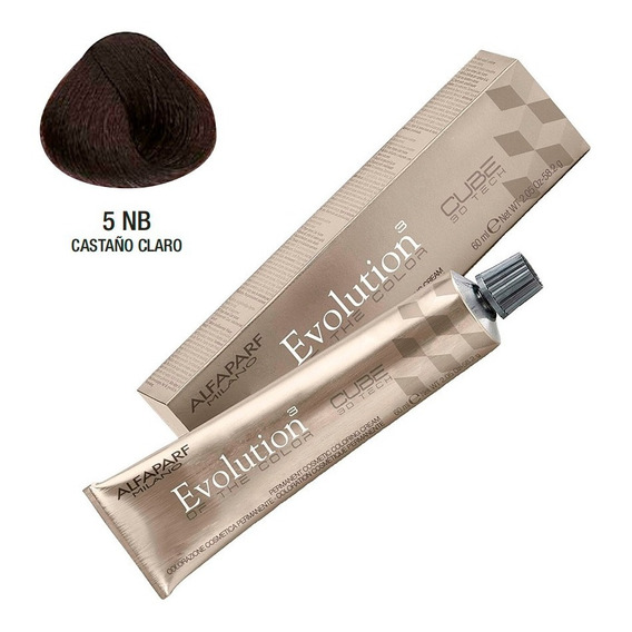  Tintura Profesional Para Cabello Alfaparf Evolution N° 5 Nb Tono 5NB castaño claro