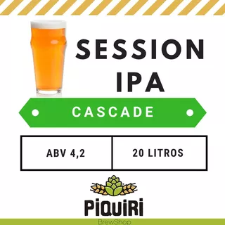 Kit Receitas Cerveja Artesanal 20l Session Ipa Cascade