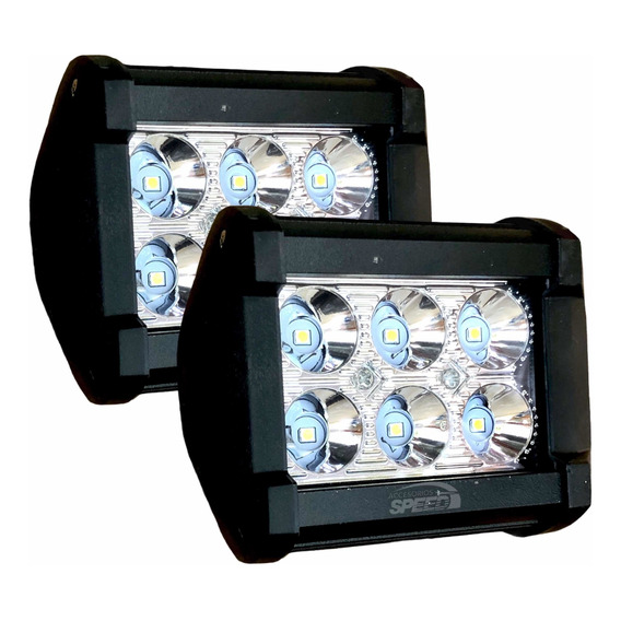 Faro Dually 6 Led Cuadrado Auxiliar