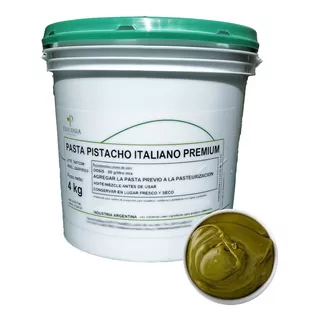 Pasta Pistacho Italiano Premium Helados Pasteleria 4 Kg