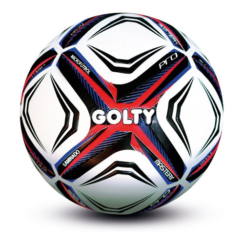 Balon Microfutbol Profesional Golty Master Color Rojo