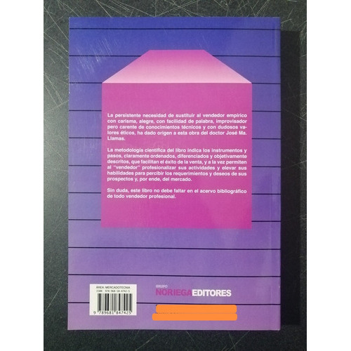 Estructura Científica De La Venta, 2a Ed., De Llamas, José Ma.., Vol. Único. Editorial Limusa, Tapa Blanda En Español, 2013