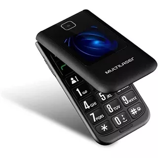 Celular De Idoso Multilaser Flip Vita Duo Sim 32 Mb Preto