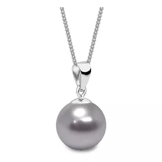 Collar Zvezda Crystals Pearls, Color Lavander Plata .925