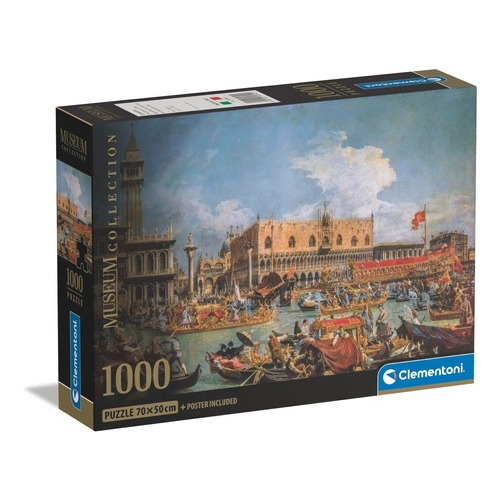 Rompecabezas Gran Canal Venecia Canaletto 1000 Pz Clementoni