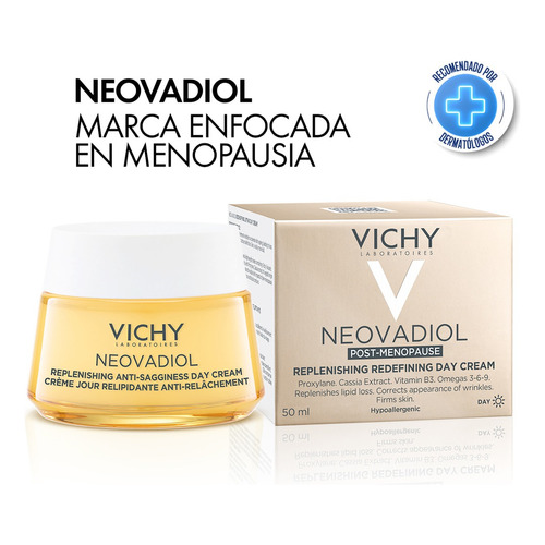 Crema Reafirmante Vichy Neovadiol Post Menopausia Day 50ml Momento de aplicación Día Tipo de piel Todo tipo de piel