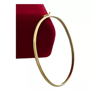 Bracelete Oval - Fio Redondo 3mm 19cm - Ouro 18k/0,750 Diâmetro 19 Cm