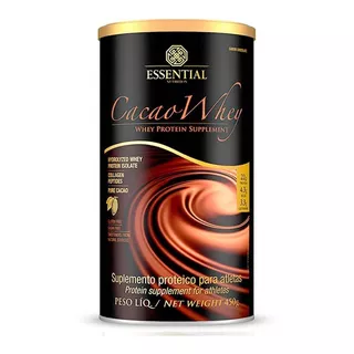 Suplemento Em  Pó Essential Nutrition  Cacao Whey Proteína Sabor  Chocolate Em Lata De 450g