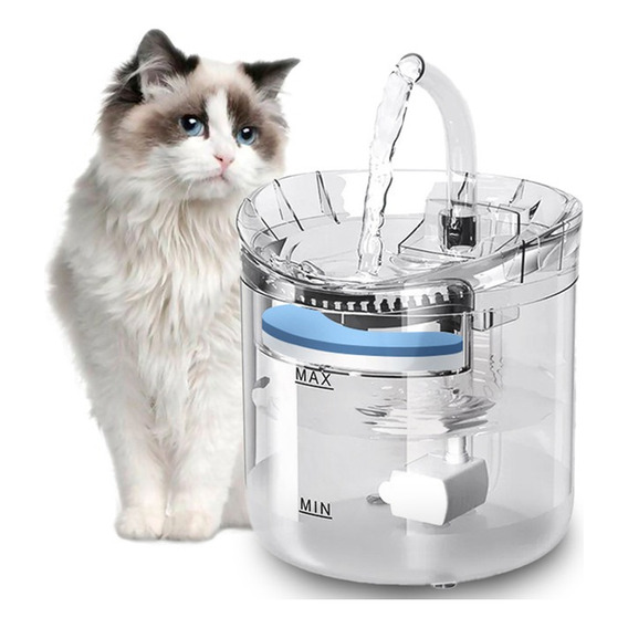 1.8l Fuente Automático Dispensador De Agua Para Perro Y Gato