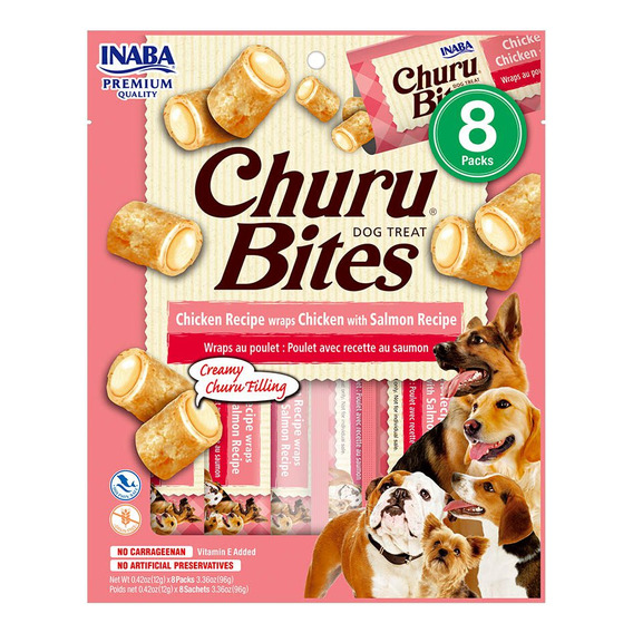 Churu Bites Dog Pollo/salmon 8u