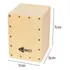 Caja De Percusión De Viaje, Tambor De Mano Compacto, Madera