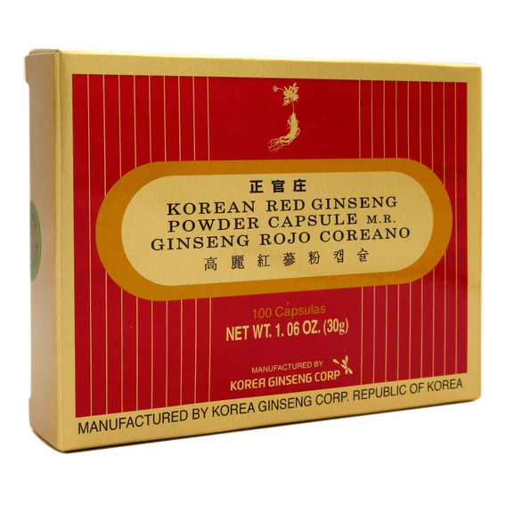 Ginseng Rojo Koreano X 100 