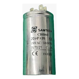 10x Capacitor Partida 20uf/450v Cbb60 5% 40x77mm Base Lisa