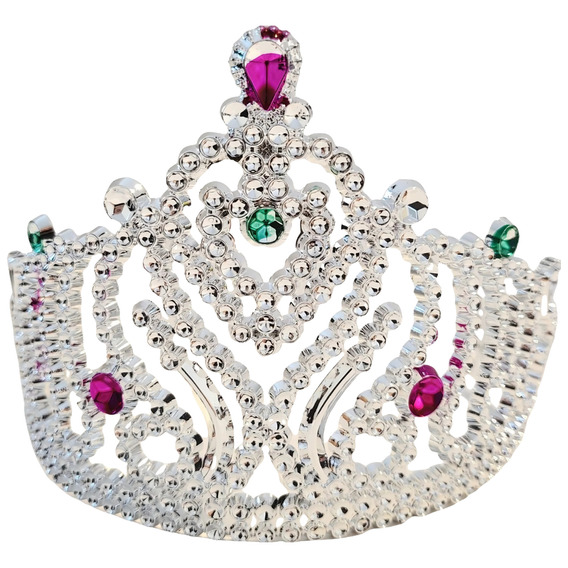 Corona Reina Plástica Dorada / Plateada Corona Cumpleaños 