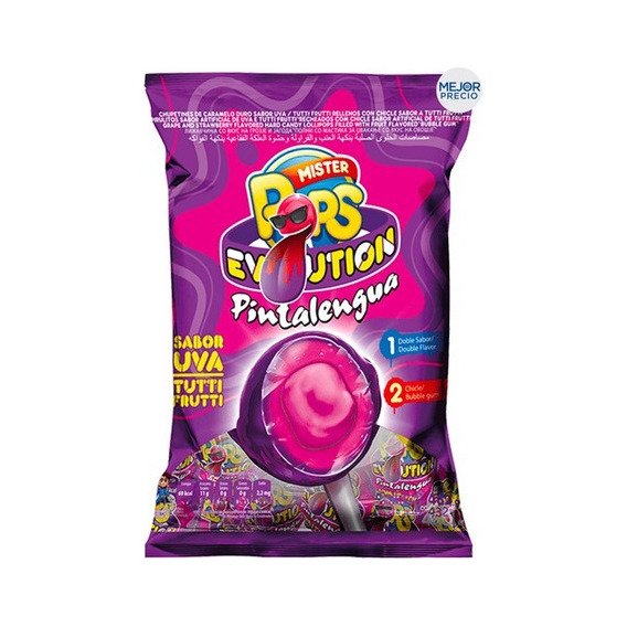 Chupetin Mister Pops Evolution Pintalengua Sin Tacc Bolsa