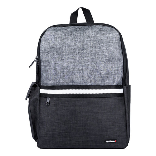 Mochila Techzone Gris Y Negra Modelo Glad Porta Laptop 15.6 Color Gris oscuro