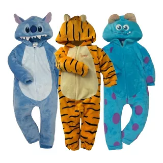 Kit 3 Mamelucos Disney Stich, Tigger, Sulley A Precio De 2