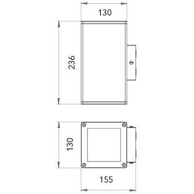 Aplique Bidireccional Aluminio Wing Ar111 Apto Led Lucciola