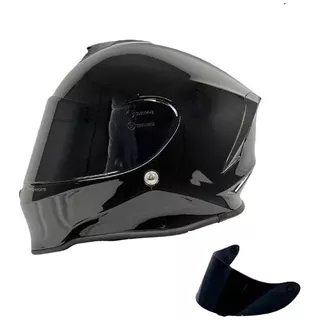 Capacete Mormaii Novo M1 Origin Preto Brilho + Viseira Fumê