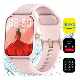 Reloj Inteligente Blackview 1.83 Reloj Smart Watch Smartwatch Mujer Llamada Inteligente, Más De 100 Modos De Deporte,lcd Fitness Bluetooth Color De La Caja Rosa