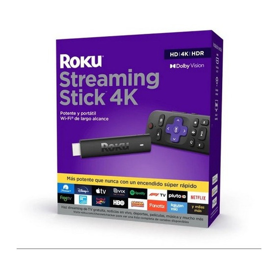 Roku Streaming Stick 4k Modelo 3820 Color Negro