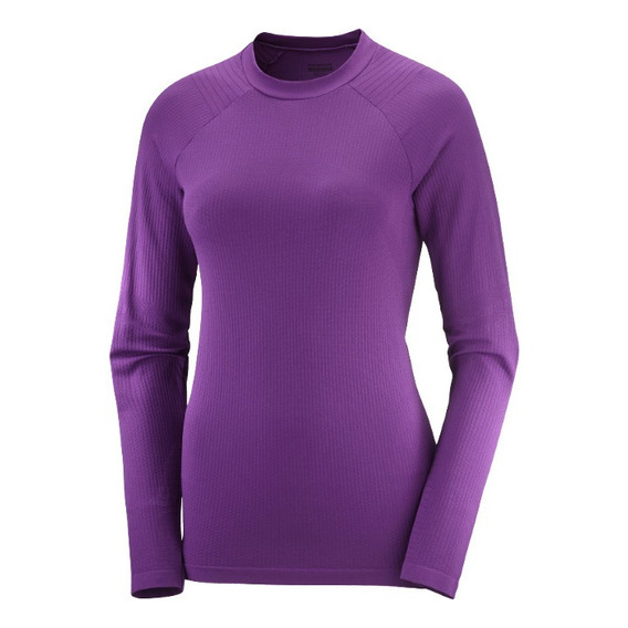 Primera Capa Mujer Essential Warm Morado Salomon