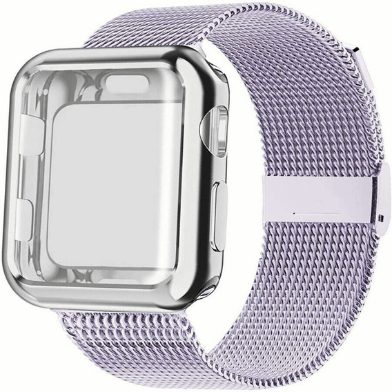 Correa + Case Metalica Milanese Para Apple Watch Serie 1-5