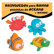 Brinquedo Infantil Banho Bebê Bichinhos Oceano Nemo Buba
