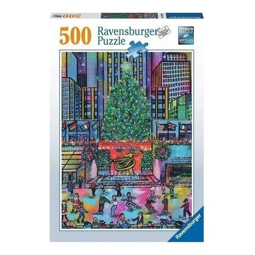 Puzzle Navidad En Rockerfeller - 500 Piezas Ravensburger