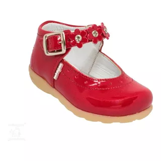 Zapato Charol Para Niña T:11/14 M:2050 Color Rojo