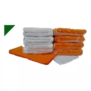 240 Peças Flanela Limpeza Laranja Ou Branca 38x58 Cm Atacado Cor Branco